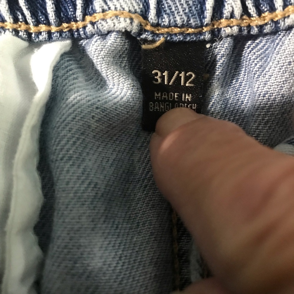 Banana Republic Paper Bag Faded Indigo Tie Waist Shorts 12 - Picture 8 of 9